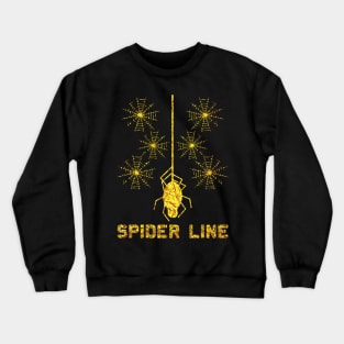 Gold Spider Line Crewneck Sweatshirt